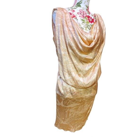 GILES Italy Made Drop Wrap Silk Dress Summer, Party, Cocktail, Weeding invite - Picture 13 of 13